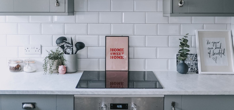 Encore worktop in Ice in the home of Emma and Stu from The Halcyon Years blog 